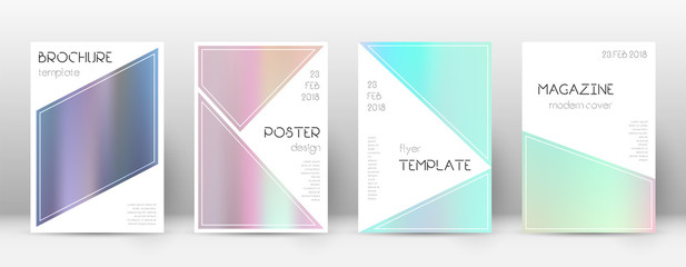 Fototapeta premium Flyer layout. Triangle appealing template 