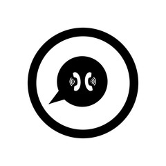 Bubble, chat, circle, communication, message, talk icon