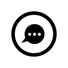 Fototapeta premium Bubble, chat, circle, communication, message, talk icon
