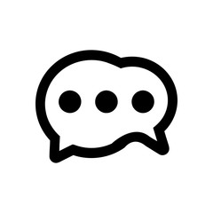 Bubble, chat, circle, communication, message, talk icon