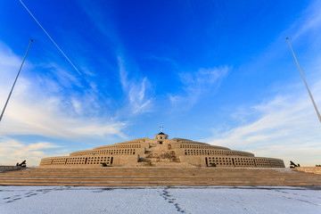 Mount Grappa war memorial view, Italy