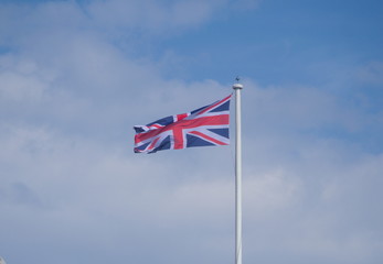 The United Kingdom flag  (Union Jack), in London
