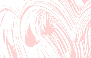 Grunge texture. Distress pink rough trace. 