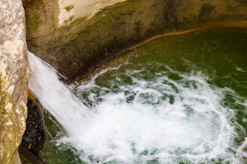 The Molina falls park in Italy