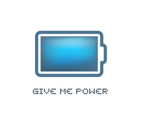 Creative design of battery icon