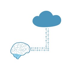 Design of cloud data illustration