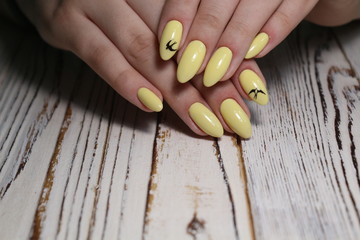 beautiful manicure of nails
