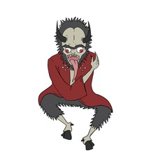 Design of ugly demon draw