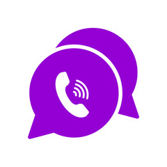 Chat icon, sms icon, chat, bubble, comments icon, communication, talk icon, speech bubbles violet color Icon