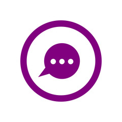 Chat icon, sms icon, chat, bubble, comments icon, speech bubbles  purple color Icon