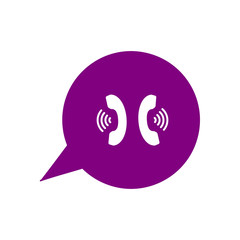 Chat icon, sms icon, chat, bubble, comments icon, speech bubbles  purple color Icon