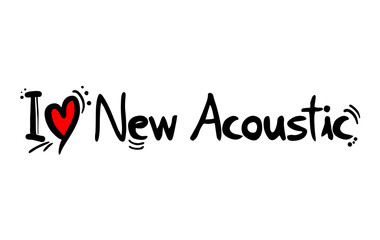 Fototapeta na wymiar New Acoustic music style