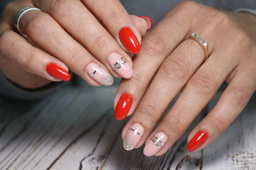 stylish design of manicure