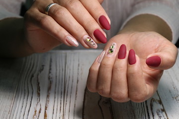 stylish design of manicure