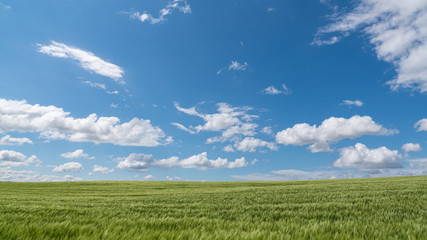 Сlouds in the rural area.