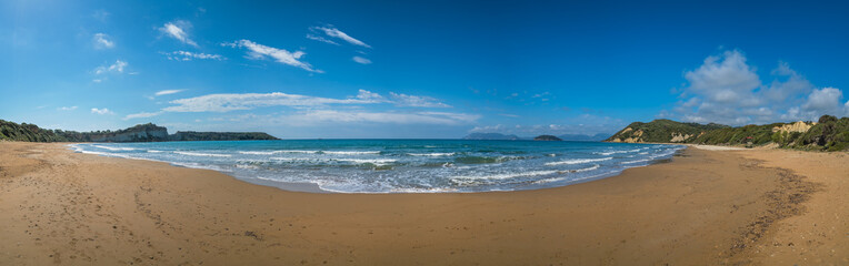 Fototapeta na wymiar Panoramic view of the Gerakas Beach