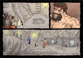 fantasy comic scene background