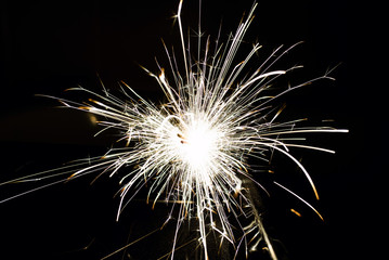 Obraz premium Glowing Sparks in the dark