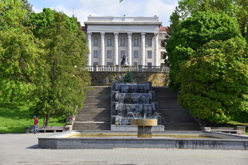 Miasto Łuck fontanna kaskada © Albin Marciniak