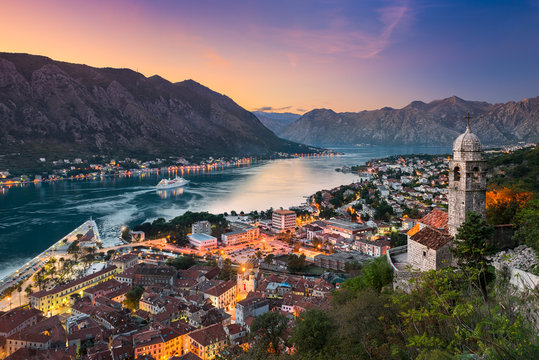 Kotor Town In Montenegro