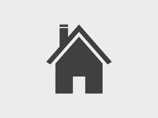 House building, home icon vector