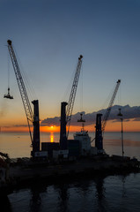 Fototapeta premium Cargo cranes