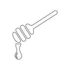 honey spa therapy icon. Element of Spa for mobile concept and web apps icon. Outline, thin line icon for website design and development, app development