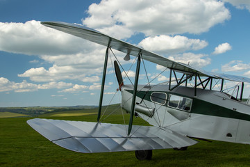 De Haviland Fox Moth. Vintage passenger biplane.