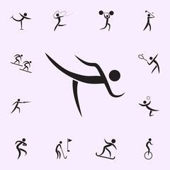 football icon. Elements of sportsman icon. Premium quality graphic design icon. Signs and symbols collection icon for websites, web design, mobile app on white background