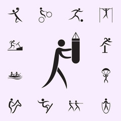 taekwondo icon. Elements of sportsman icon. Premium quality graphic design icon. Signs and symbols collection icon for websites, web design, mobile app on white background