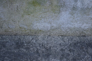 Wall structure with plaster, unpainted