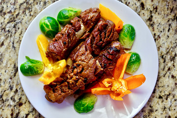 Stewed pork bone with pepper