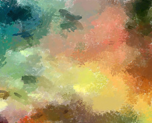 Abstract colorful stripes. Digital design painting impressionism artwork. Hand drawn artistic pattern. Modern art. Good for printed pictures, postcards, posters or wallpapers and textile printing.