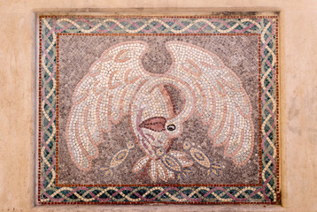 Stone mosaic close-up