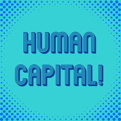 Handwriting text writing Huanalysis Capital. Conceptual photo quantification of the economic value of a worker s is skill set Square rectangle paper sheet loaded with full creation of pattern theme
