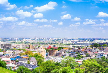 Naklejka premium 住宅・住宅街・街 イメージ