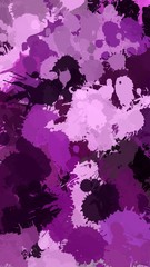 Abstract paint stains. Pink, violet, purple and violet grunge pattern. Chaotic paint splashes on a paper.