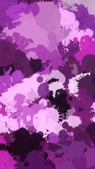 Abstract paint stains. Pink, violet, purple and violet grunge pattern. Chaotic paint splashes on a paper.