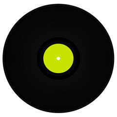 Vector illustration of a vinyl record