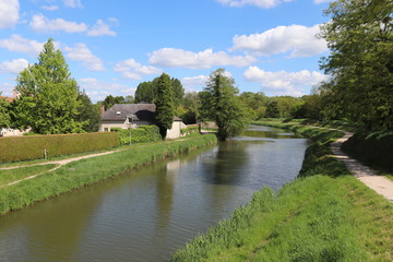 Fototapeta na wymiar Loiret - Chécy - Canal d'Orléans