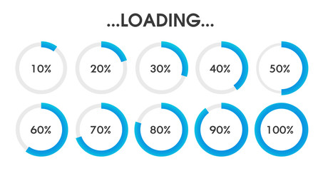 Load status icon Is waiting to process the data In various forms