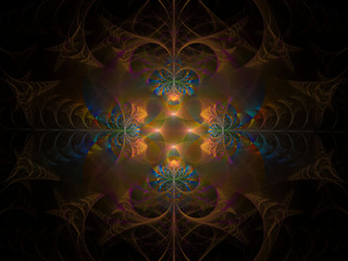 surreal futuristic digital 3d design art abstract background fractal illustration for meditation and decoration wallpaper