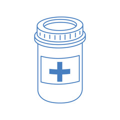 medicine drugs on white background