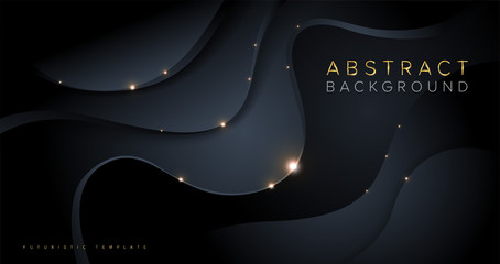 An abstract template in futuristic style.  It is suitable for being as a background template, landing page in science, or technology related theme.