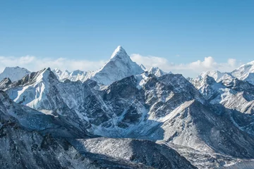 Deurstickers Himalaya Ama Dablam in de verte