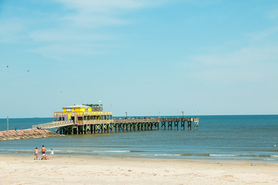 Sights and sounds of white sand summer beach