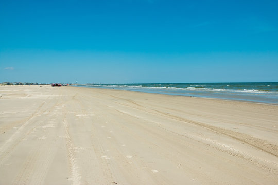 Sights and sounds of white sand summer beach
