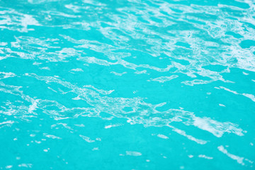 Fototapeta na wymiar Abstract blue water texture background - water surface pool sea or ocean