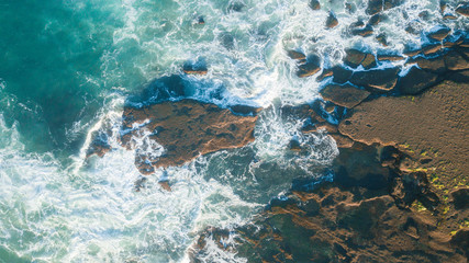 Aerial View of Rocky Coast and Beach of Great Ocean Road, Australia - 269318579