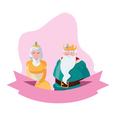 king and queen characters